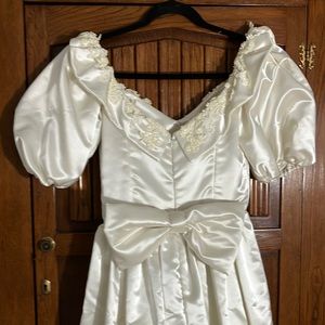 Sweetheart Neckline Back Lace-Up Satin Cutout Dress Gold main image 1